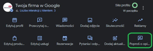 Jak wygenerować link do wystawienia opinii Google?